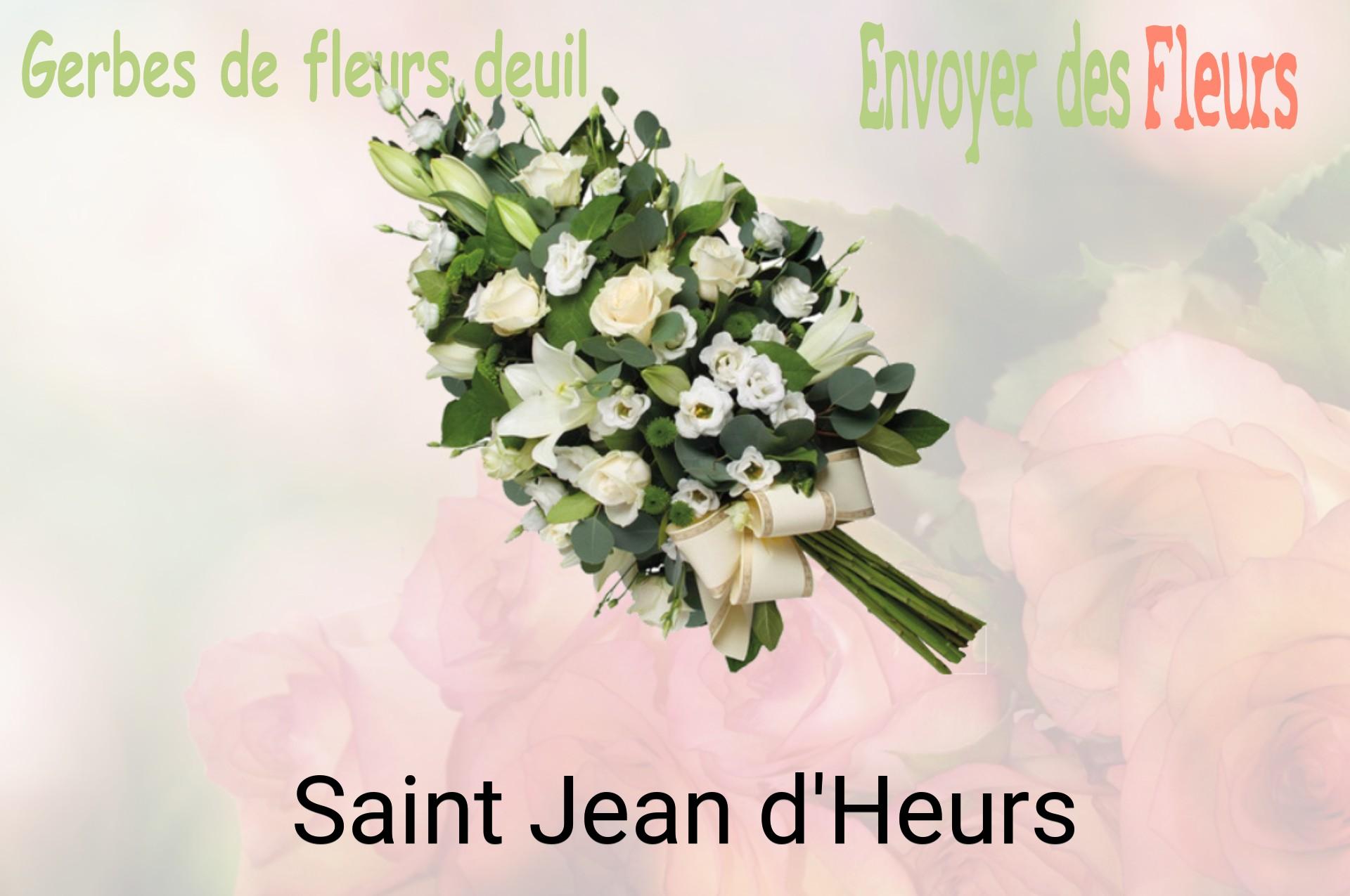 Gerbe de fleurs de deuil livrée à Saint-Jean-d'Heurs